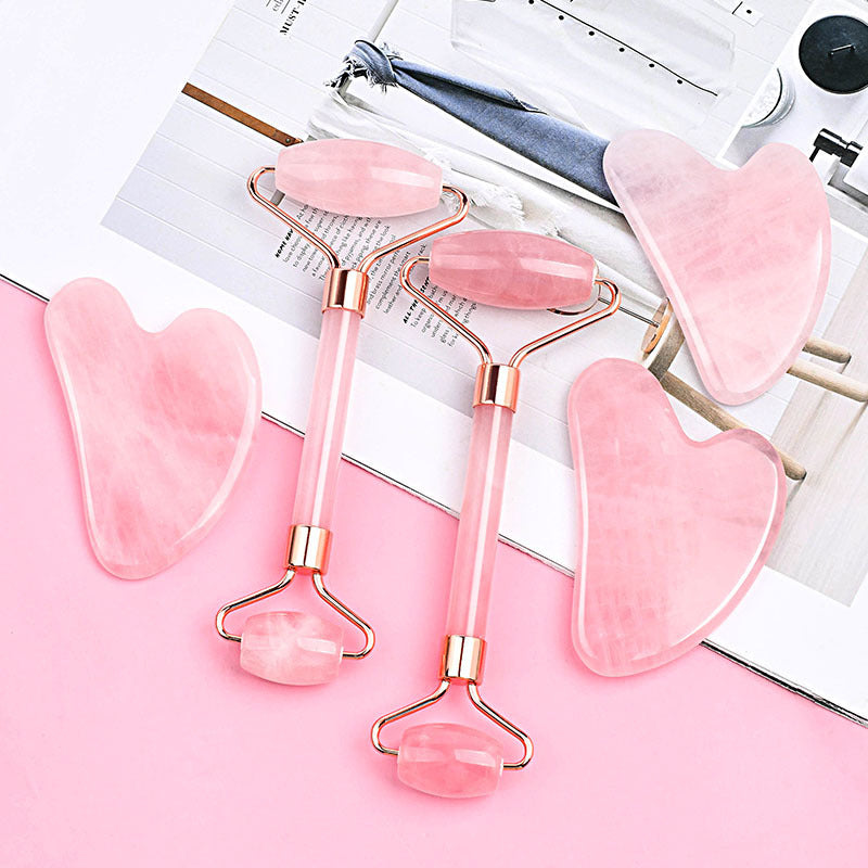 Double Head Jade Facial Roller and Gua Sha Massage Tool